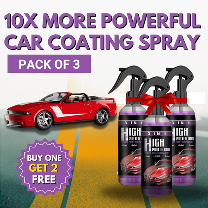 3 in 1 Powerful Car Coating Spray (Pack of 3)