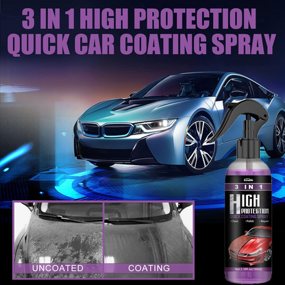 3 in 1 Powerful Car Coating Spray (Pack of 3)